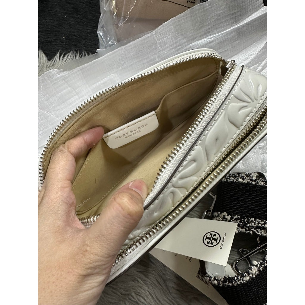 ORIG & IMPORTED NEW! CCH Tory Burch TB Bombe Miller White Bag