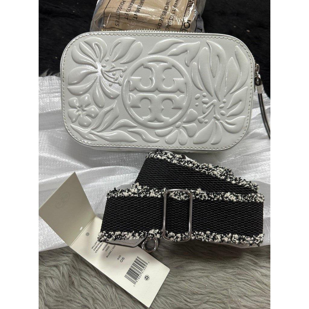 ORIG & IMPORTED NEW! CCH Tory Burch TB Bombe Miller White Bag