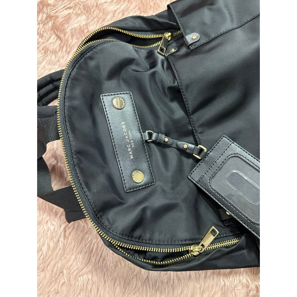 ORIG & IMPORTED Preloved MJ Preppy Nylon Backpack Bag Black