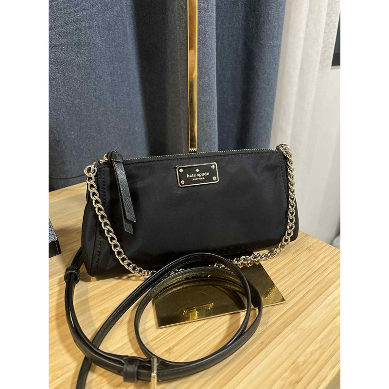 ORIG PRELOVED  KS Wilson Road Jane Small Shoulder Crossbody Nylon Black Bag