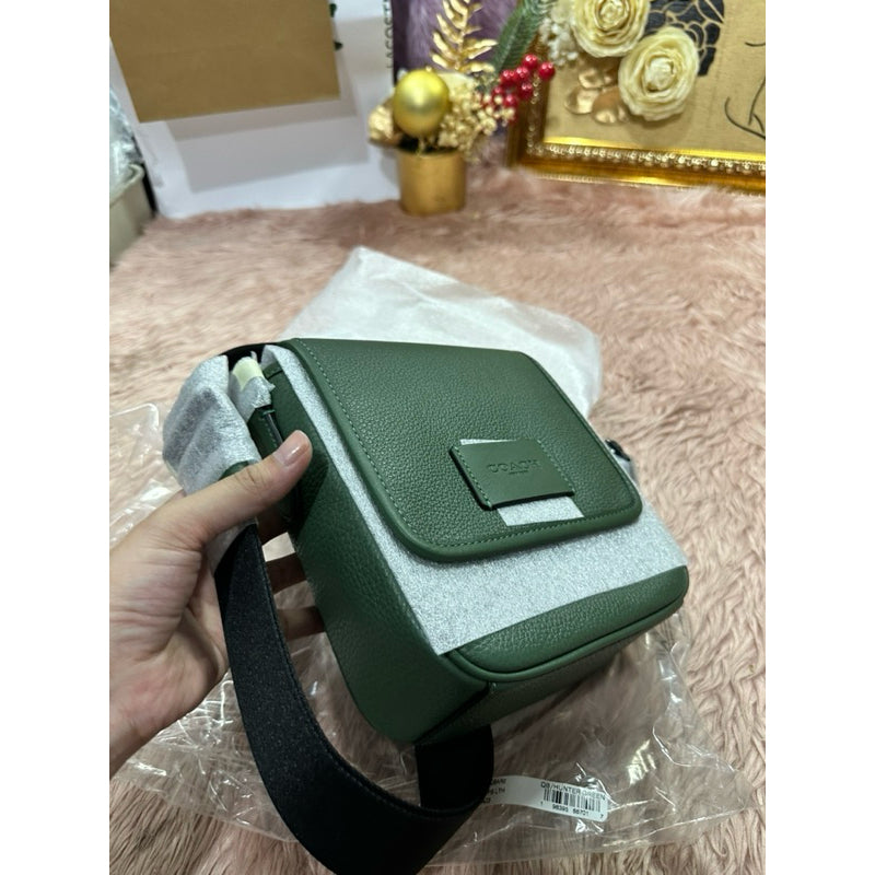 ORIG & IMPORTED CCH Lucas Crossbody Men Flap Bag Green