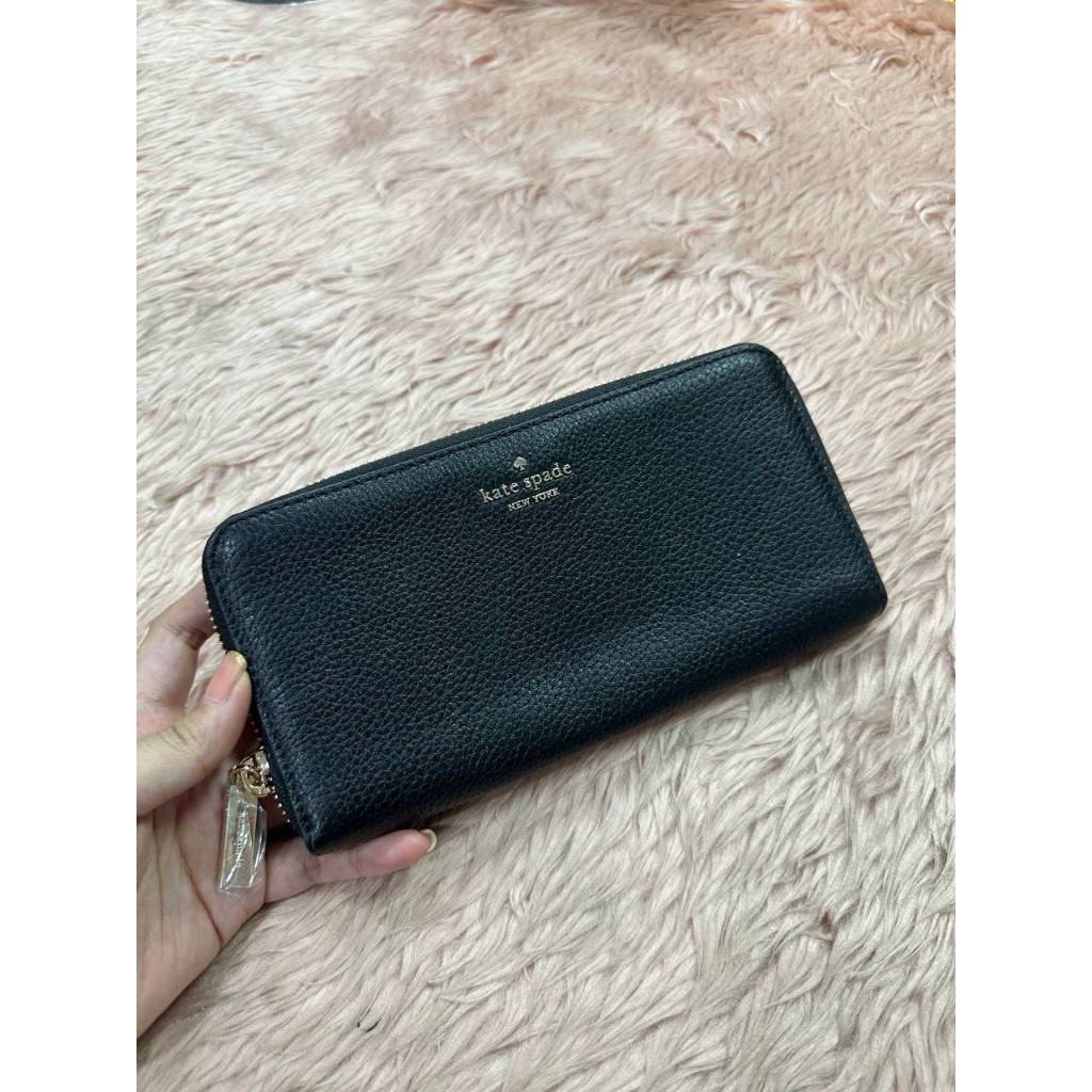 ORIG & IMPORTED KS Leila Large Long Continental Wallet Black