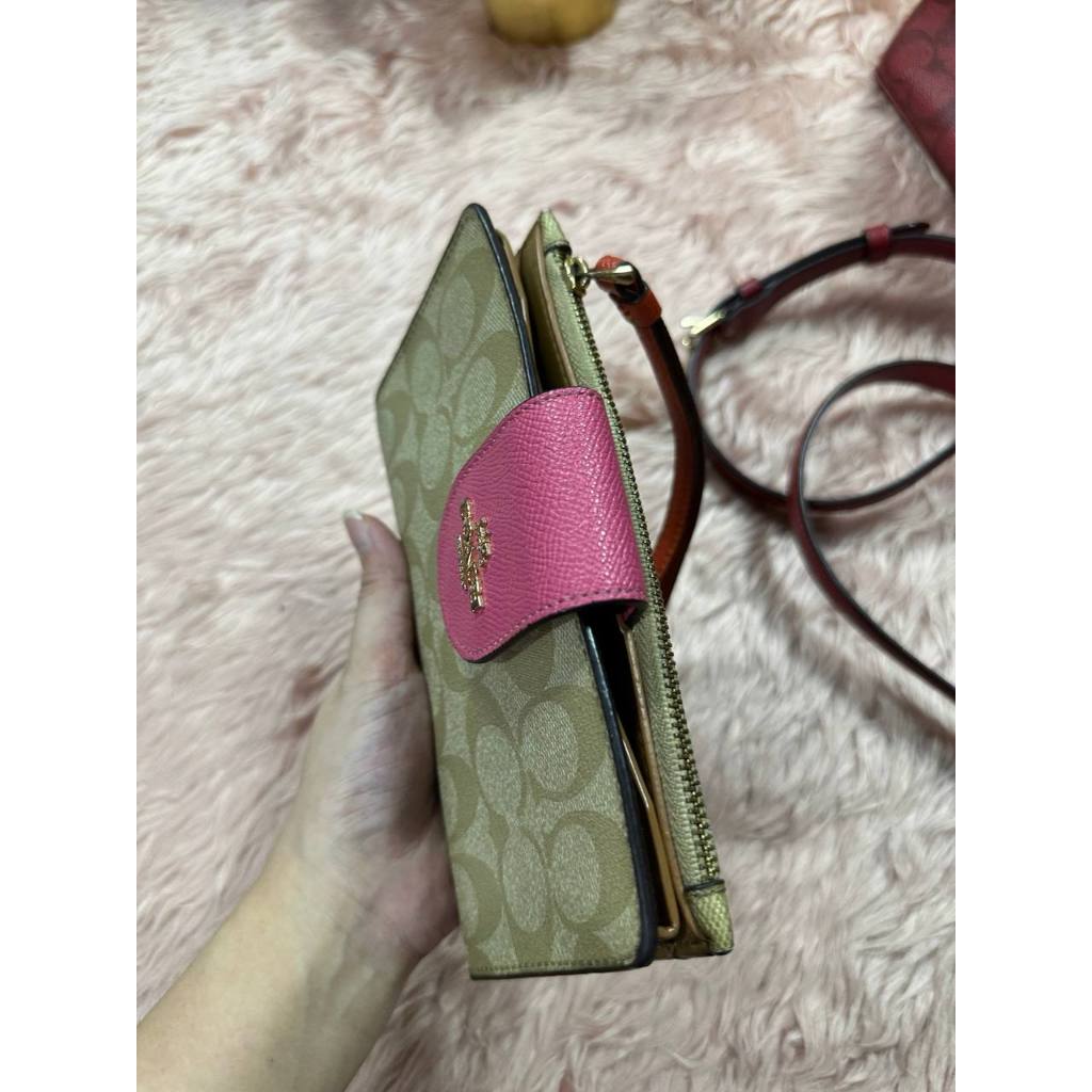 ORIG & IMPORTED Preloved CCH Phone Tech Wallet Khaki Pink