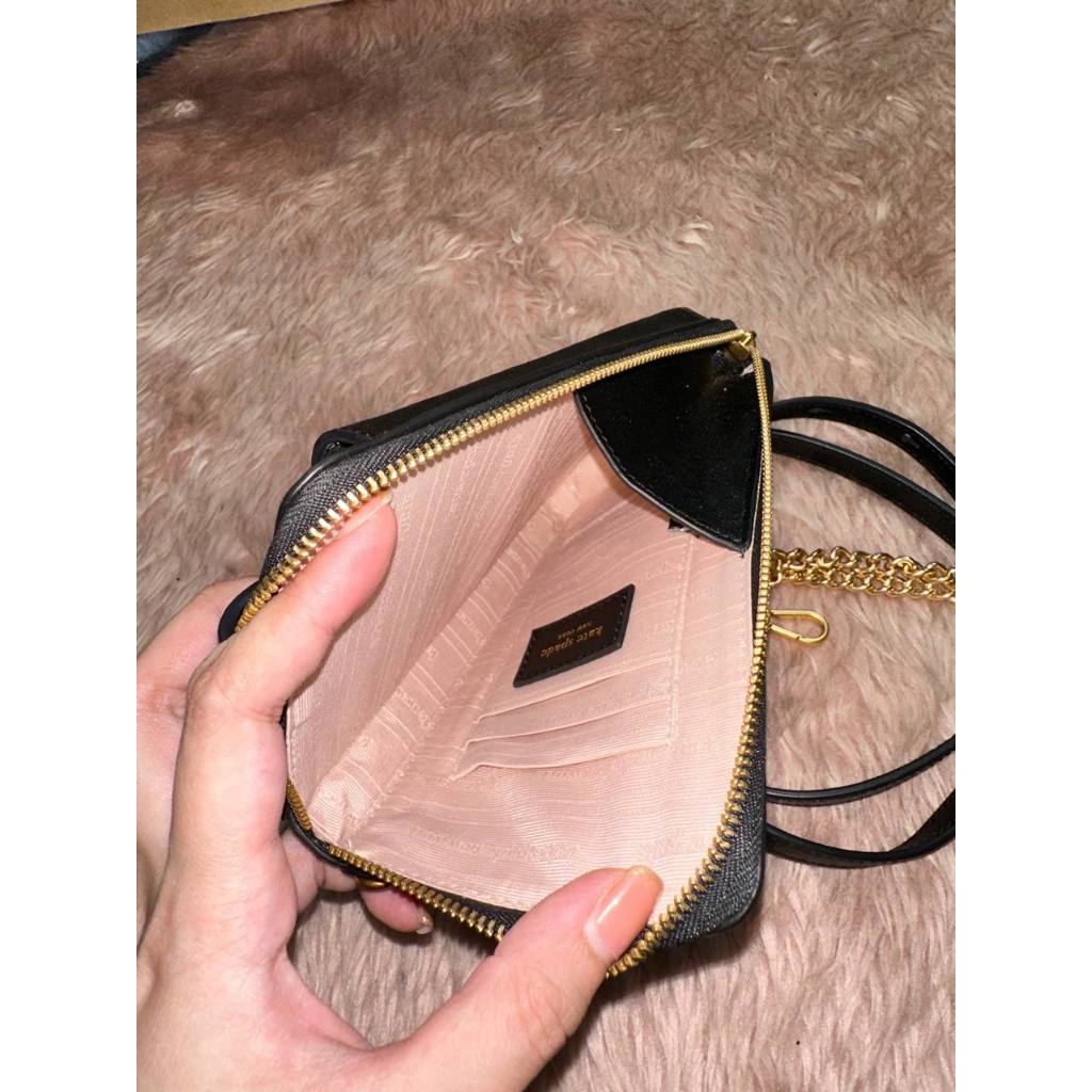 ORIG & IMPORTED Preloved KS Retail Morgan NS Crossbody Phone Mini Bag Black