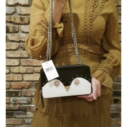 ORIG & IMPORTED Preloved KS Penguin Frosty Chain Double Zip Crossbody Small Bag