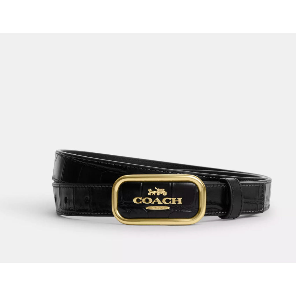 ORIG & IMPORTED CCH Reversible Morgan Rectangle Buckle Women's Belt Cut to Size