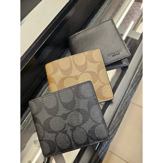 ORIG & IMPORTED CCH Compact Men Bifold Wallet Black/Brown