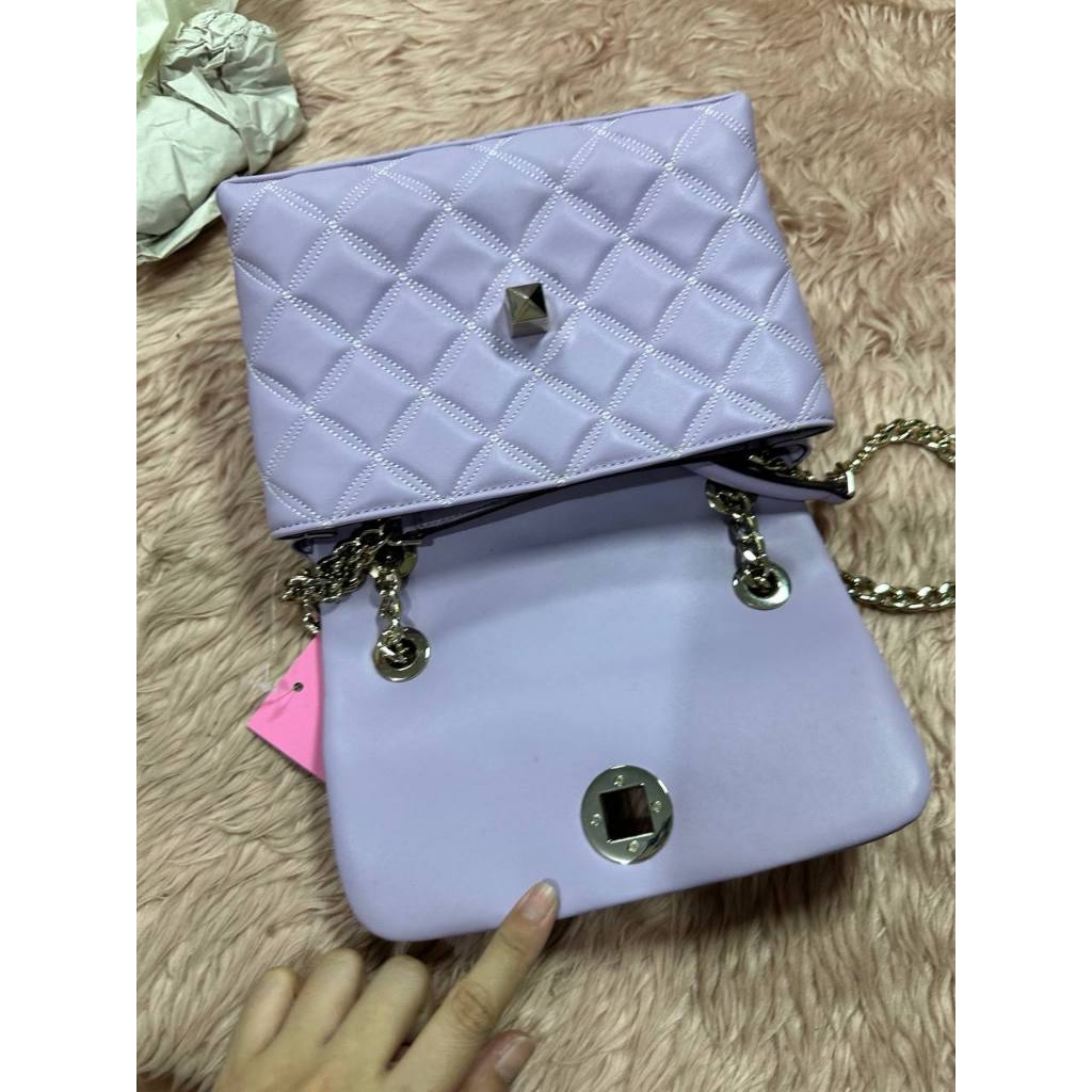 ORIG & IMPORTED KS Natalia Small Flap Crossbody Bag Purple