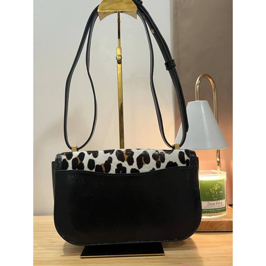 ORIG PRELOVED  Retail KS Katy Leopard Medium Convertible Shoulder Bag