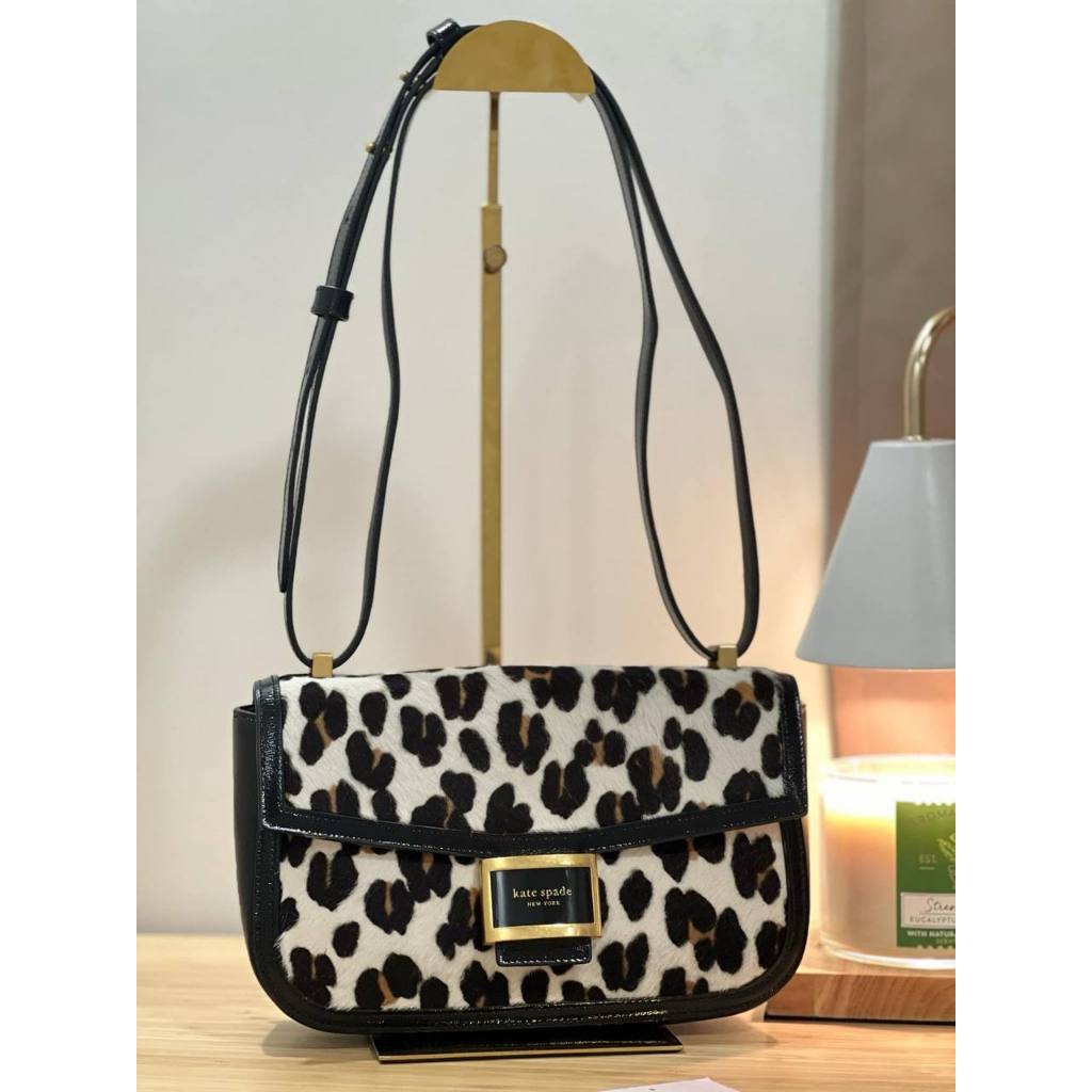 ORIG PRELOVED  Retail KS Katy Leopard Medium Convertible Shoulder Bag