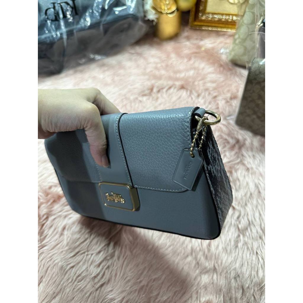 ORIG & IMPORTED CCH Mini Grace Crossbody Grey Shoulder Chain Bag