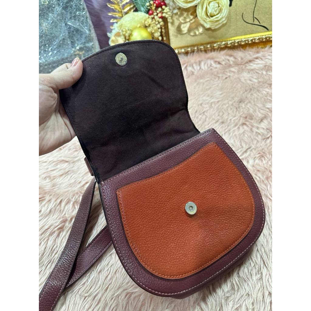 ORIG Preloved CCH Remi Saddle In Colorblock Pink Small Bag