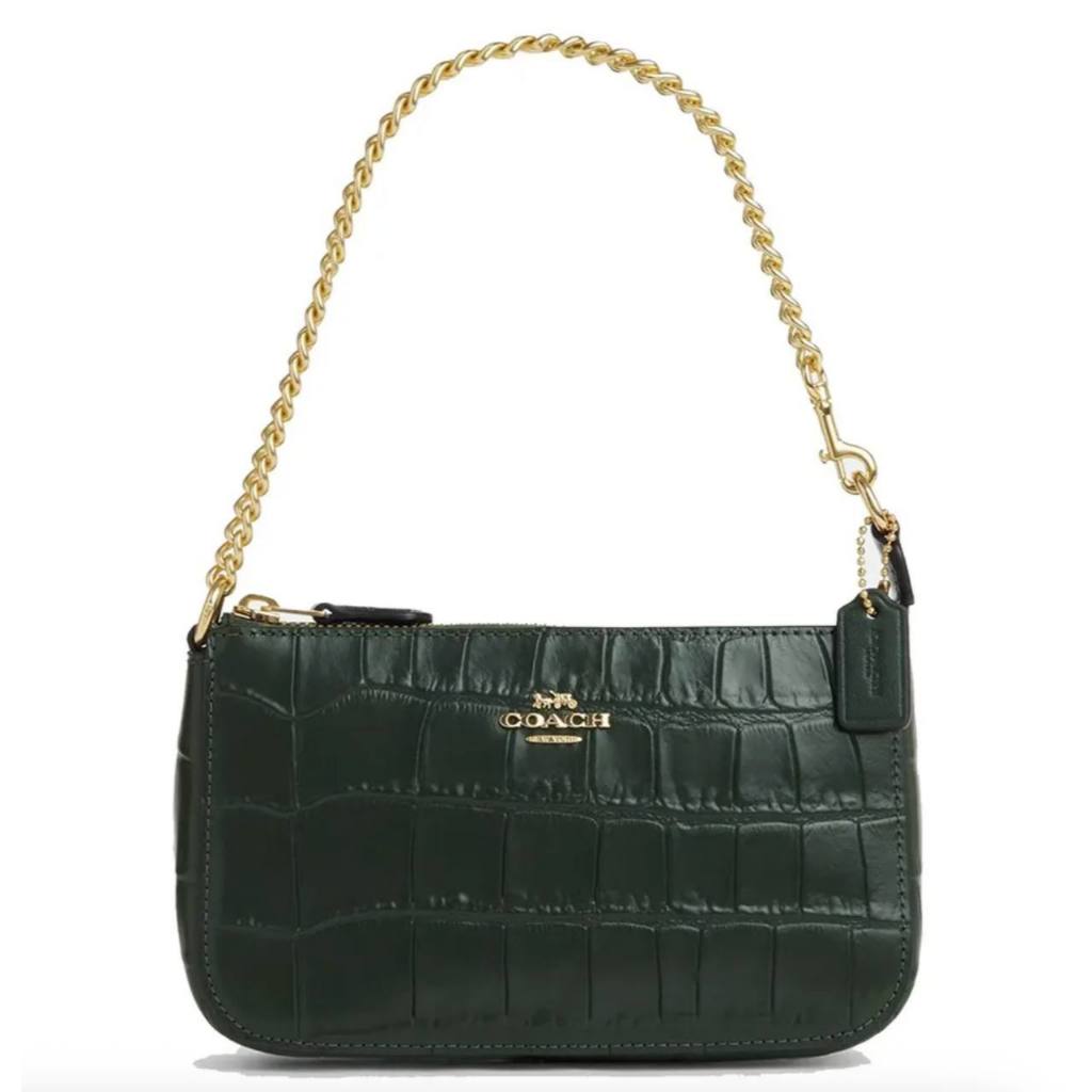 ORIG & IMPORTED CCH Nolita 19 Croc Green Chain Shoulder Bag