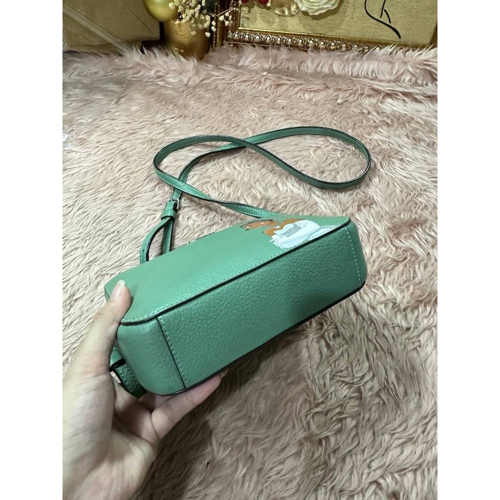 ORIG Preloved Disney X CCH RARE Mini Camera Bag With Tiana Green Small Bag