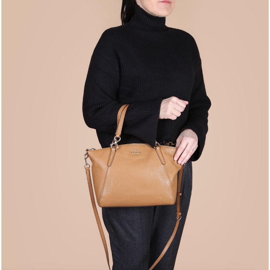 ORIG Preloved CCH Small Kelsey Satchel Beige Bag