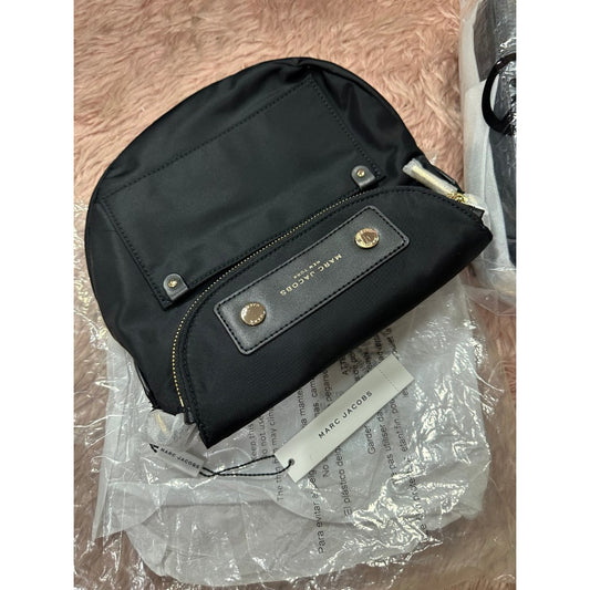 ORIG & IMPORTED MJ Preppy Nylon Mini Natasha Crossbody Bag Black