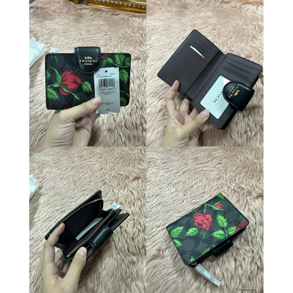 ORIG & IMPORTED CCH MEDIUM CORNER ZIP BIFOLD WALLET