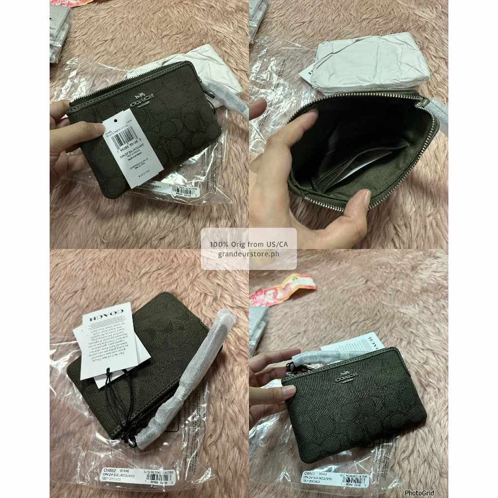 ORIG & IMPORTED CCH Corner Zip Small Wristlet Card Purse Wallet