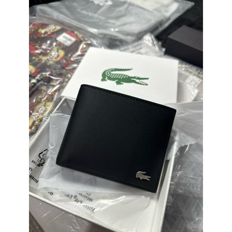 ORIG & IMPORTED LCT Men's Fitzgerald Leather 6-Card Black Brown Men’s Wallet NH1115FG