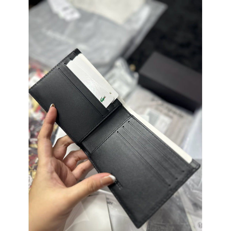 ORIG & IMPORTED LCT Men's Fitzgerald Leather 6-Card Black Brown Men’s Wallet NH1115FG