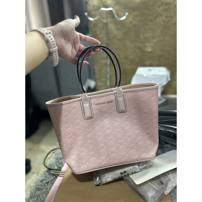 MK Jodie Small Logo Jacquard Tote Bag