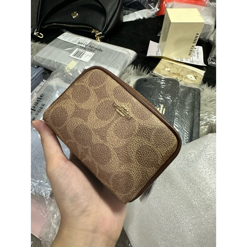 ORIG & IMPORTED CCH Pouch Wristlet Wallet In Signature Canvas
