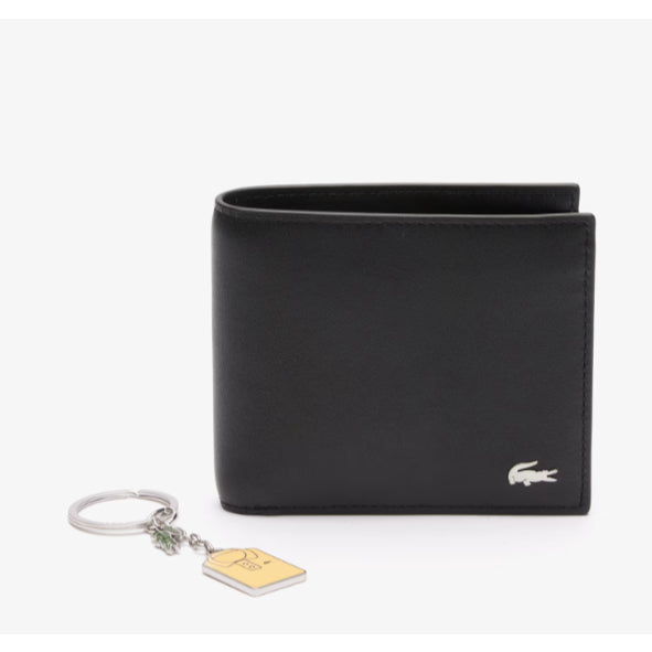 ORIG & IMPORTED LCT Men's Coin Wallet & Key Chain Gift Set Black