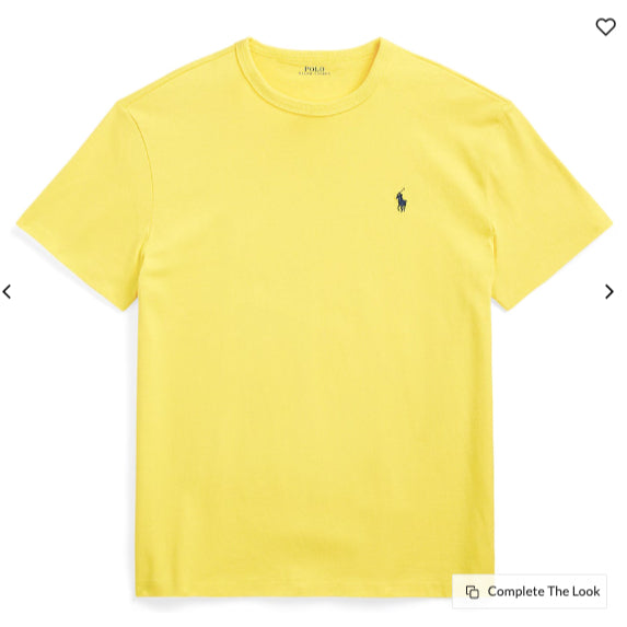 ORIG & IMPORTED Ralph RL Classic Fit Heavyweight Jersey Men Shirt in Canary Yellow
