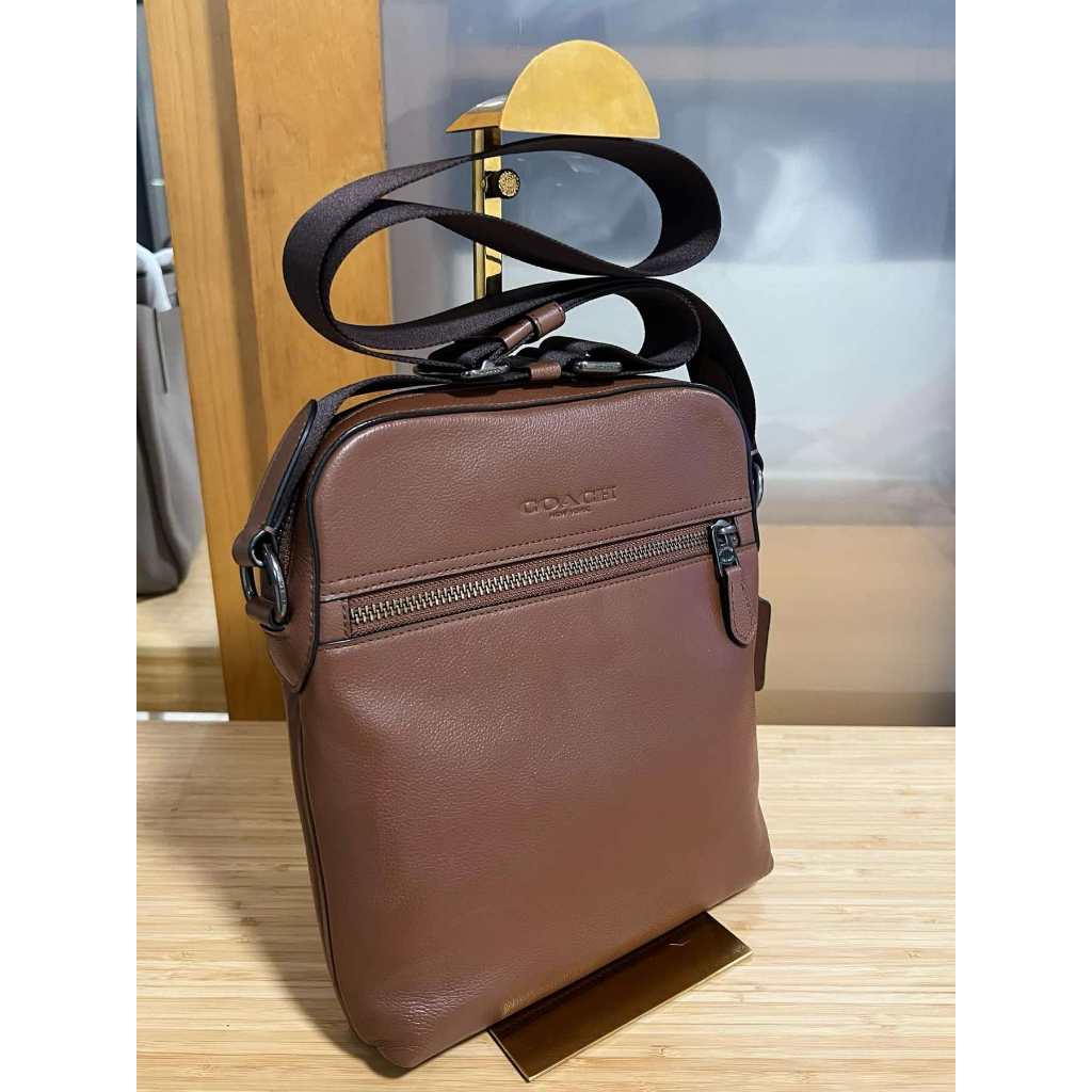ORIG Preloved CCH Houston Flight Men's Bag Brown