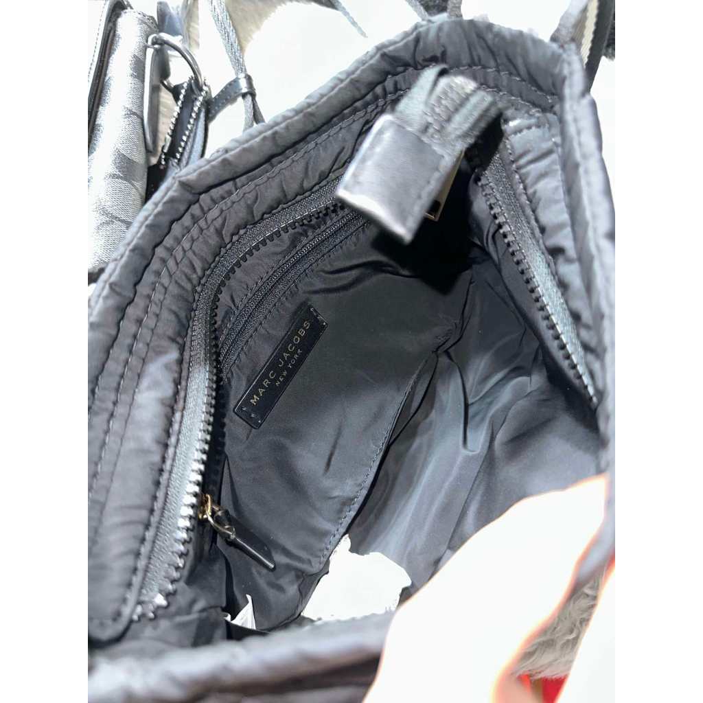ORIG Preloved MJ The Messenger Nylon Small Crossbody Black Bag Quilted