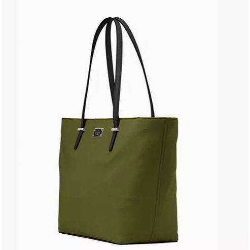 ORIG Preloved KS Wilson Road Margareta Nylon Green Tote Bag