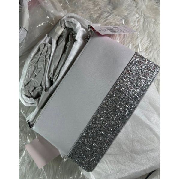 ORIG & IMPORTED KS Flash Glitter Crossbody Bag In Black/Grey/White