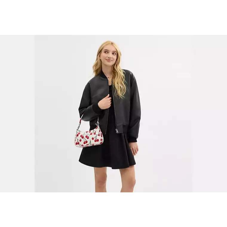 ORIG & IMPORTED CCH Teri Shoulder White Bag With Cherry Print