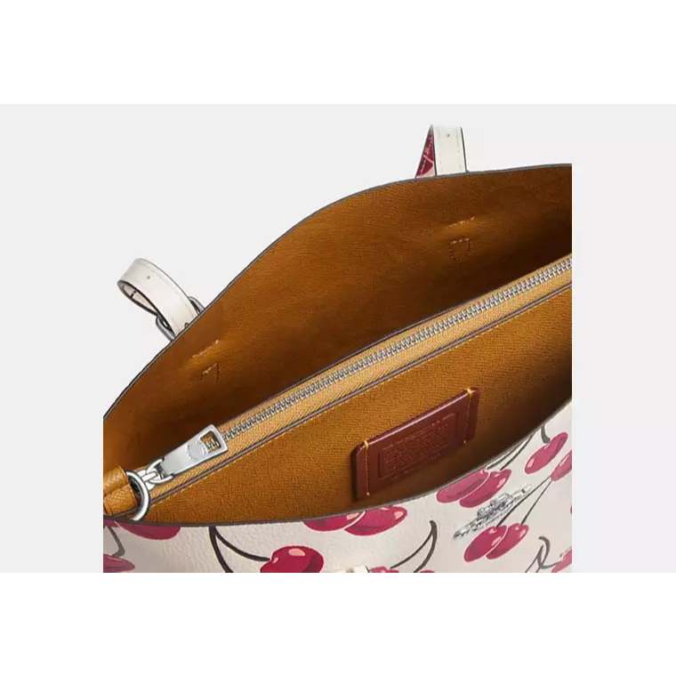 ORIG & IMPORTED C0@CH Mollie Tote Bag 25 With Cherry Print