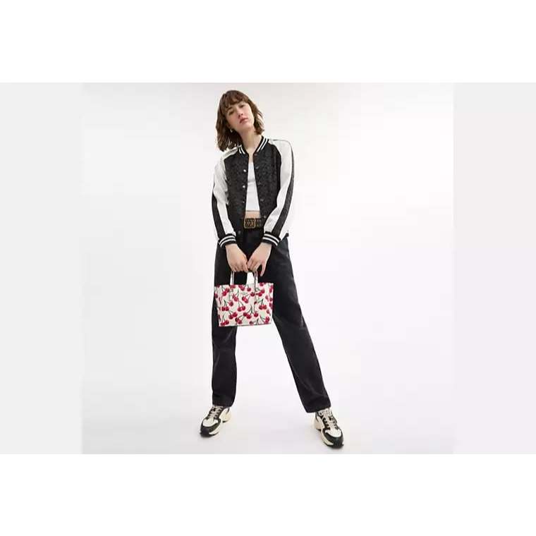 ORIG & IMPORTED C0@CH Mollie Tote Bag 25 With Cherry Print