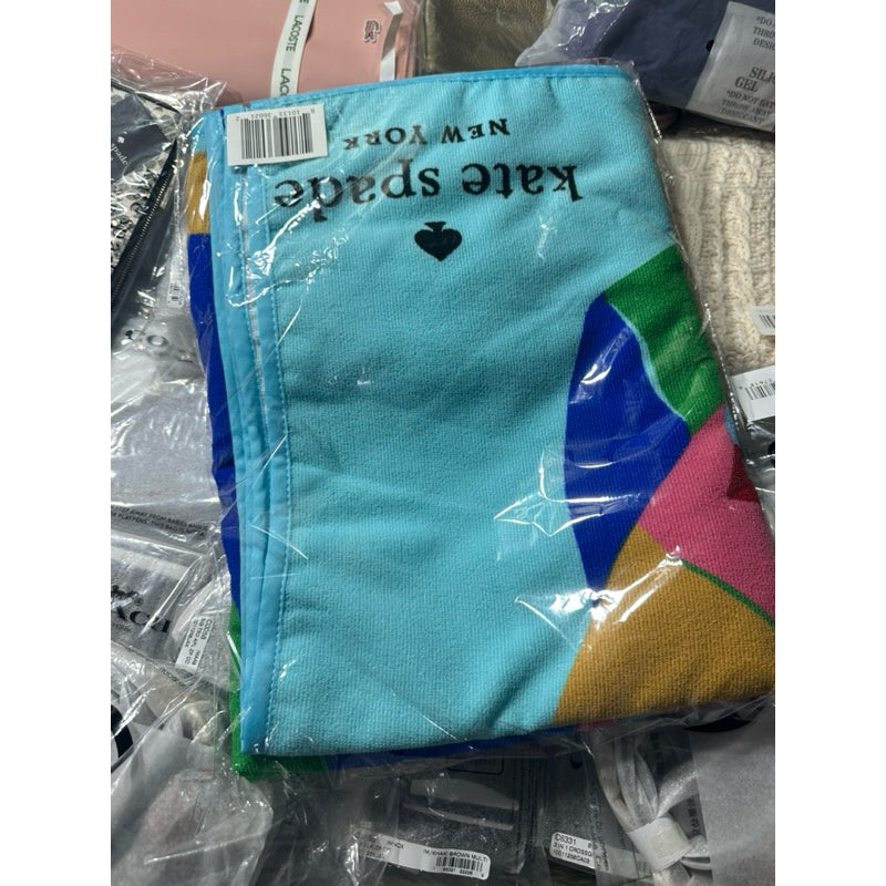 ORIG & IMPORTED KS Tropical Fish Beach Large Towel Blue