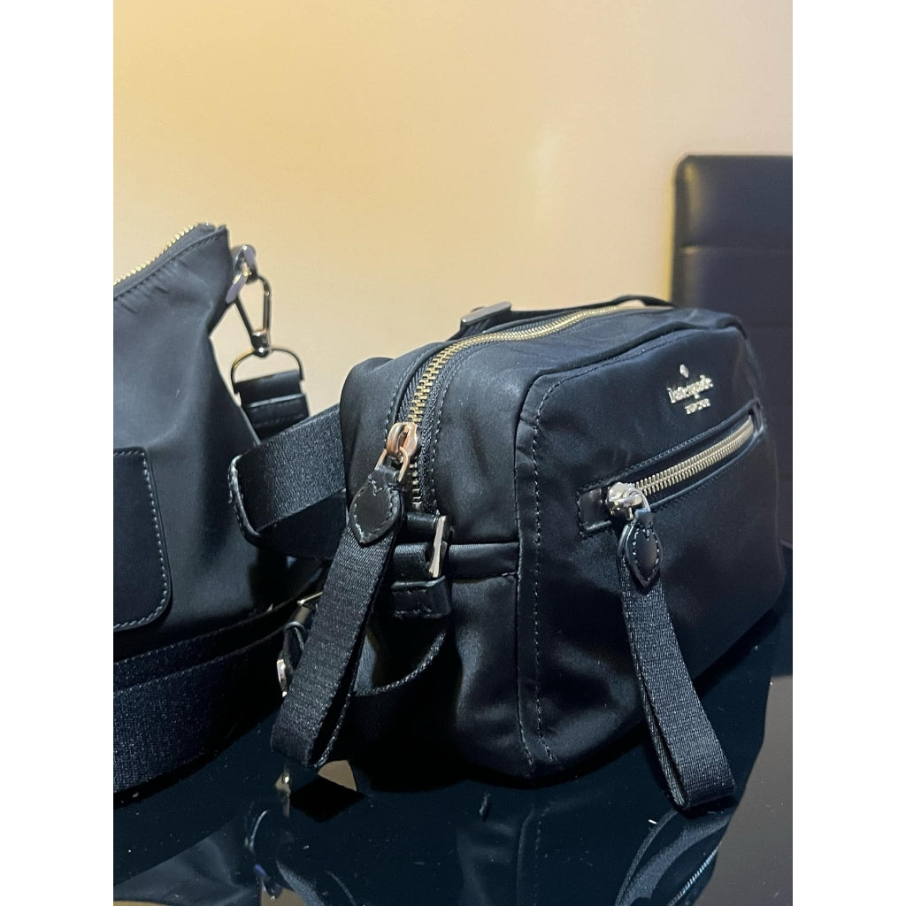 ORIG Preloved KS Chelsea Camera Bag Black Nylon