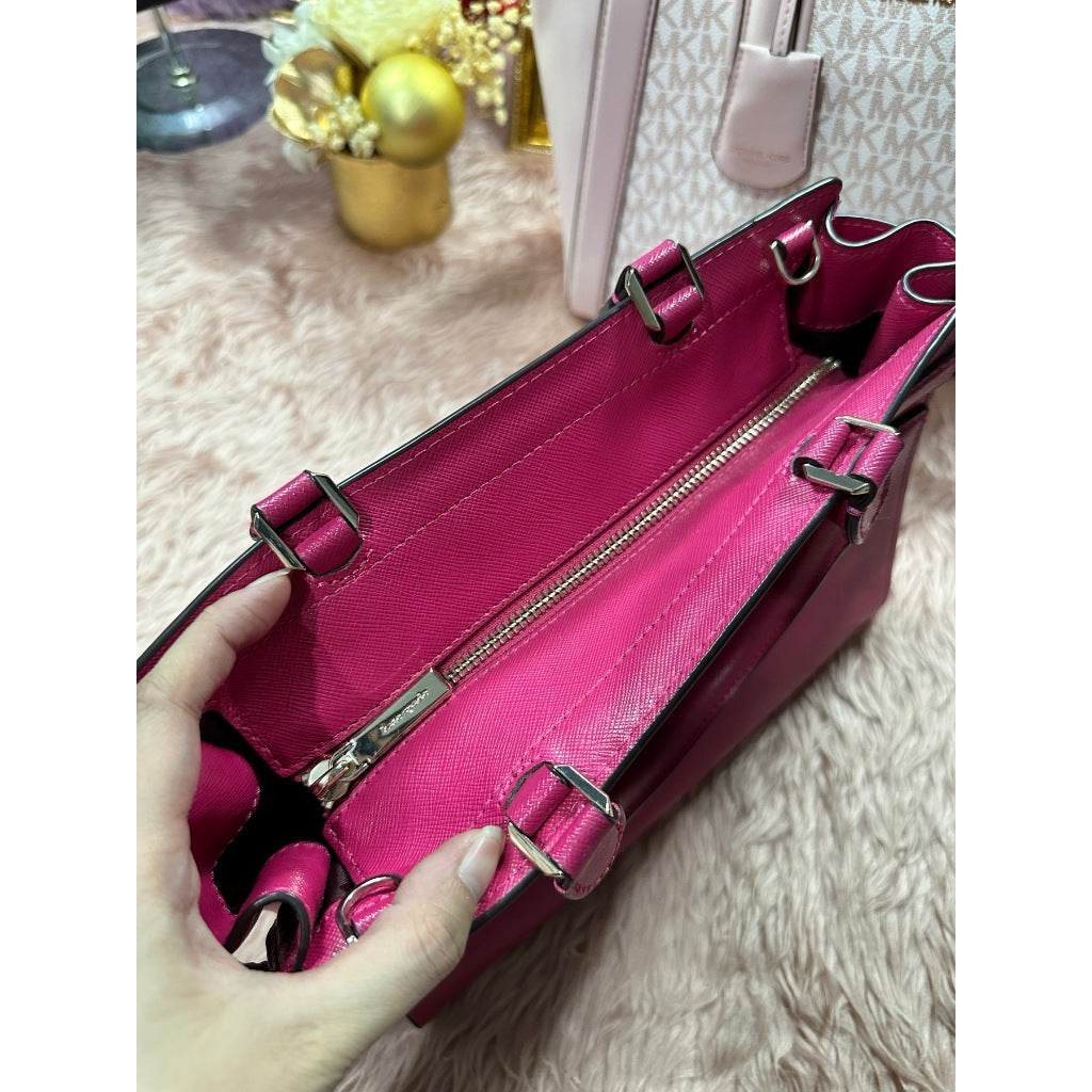 ORIG Preloved WITH FLAW KS Staci Medium Satchel Pink Bag