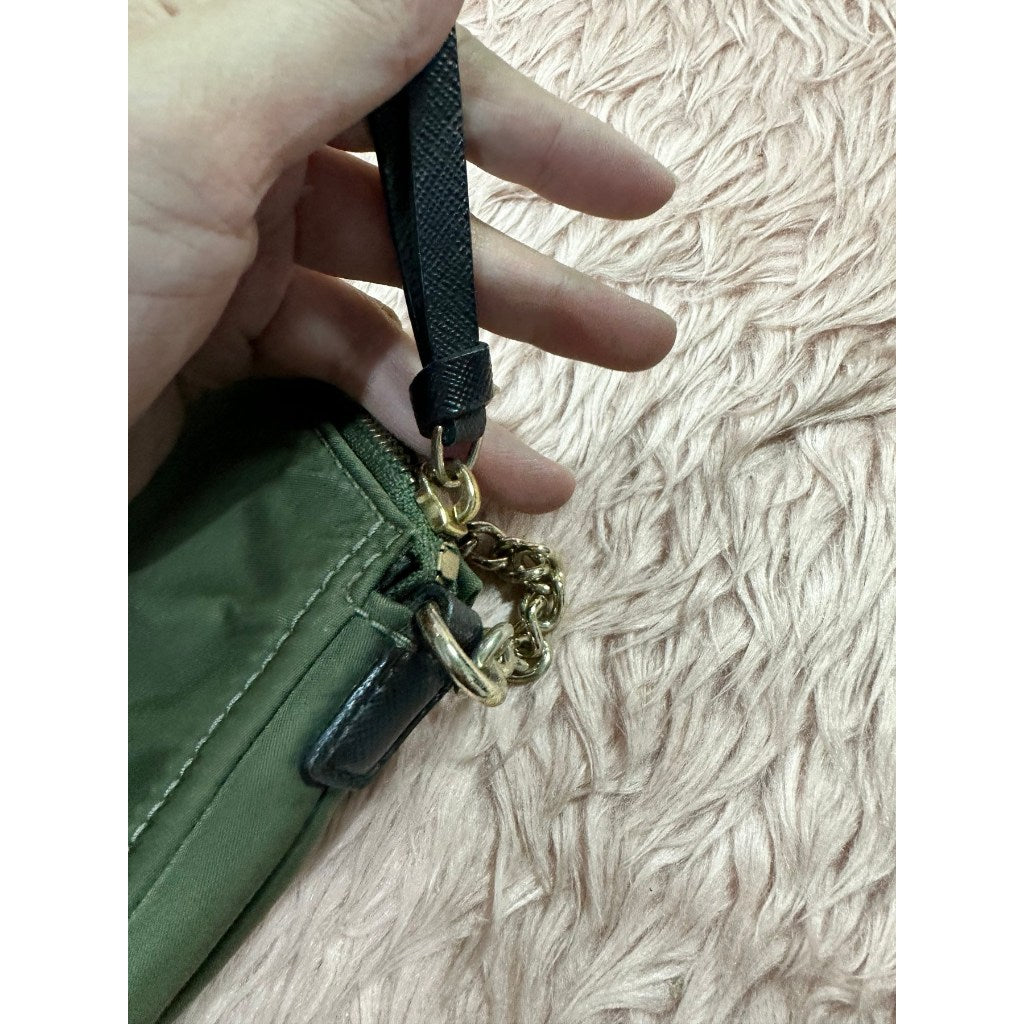 ORIG Preloved KS Wilson Road Jane Nylon Shoulder Bag Green