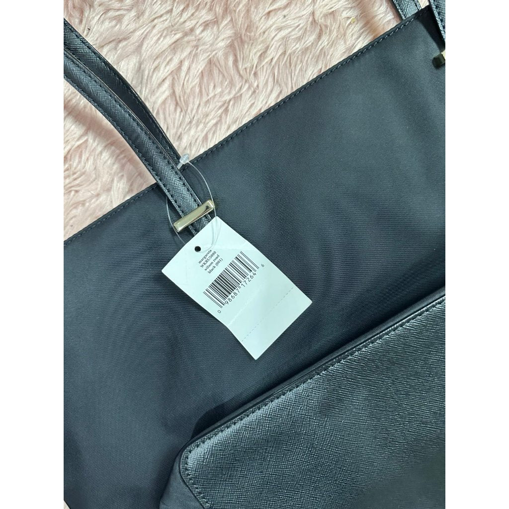 ORIG & IMPORTED KS Blake Avenue Margareta Large Nylon Tote Bag Black
