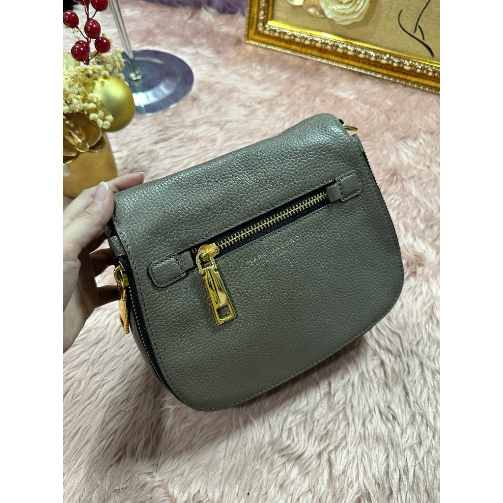 ORIG & IMPORTED Preloved MJ Nomad Pebbled Leather Bag with Thick Strap Brown