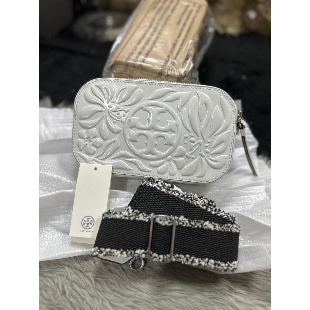 ORIG & IMPORTED NEW! CCH Tory Burch TB Bombe Miller White Bag