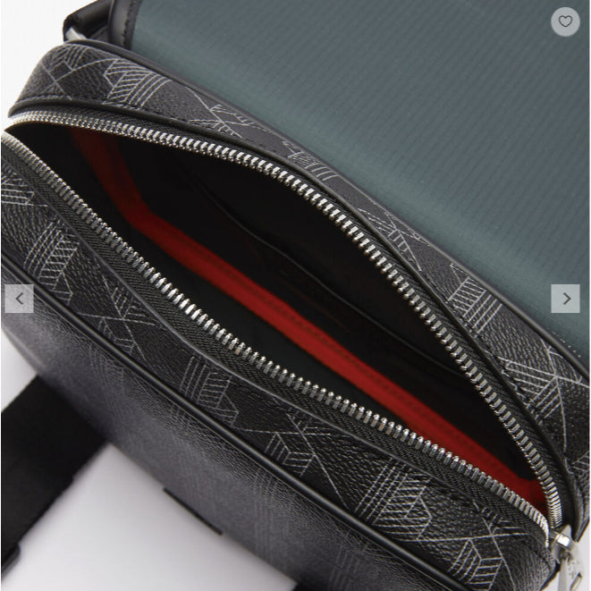 ORIG & IMPORTED LCT The Blend Clip Flap Satchel Black Monogram Men Small Bag