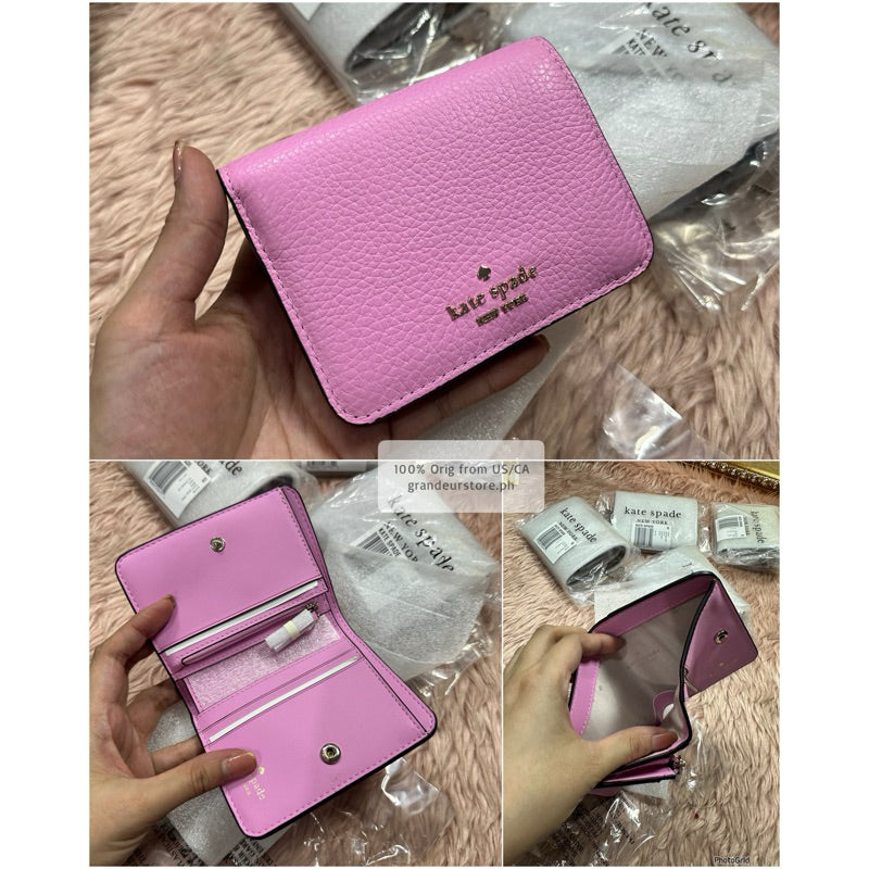 ORIG & IMPORTED KS Lena Small Bifold Wallet in Black Brown Pink Green Red