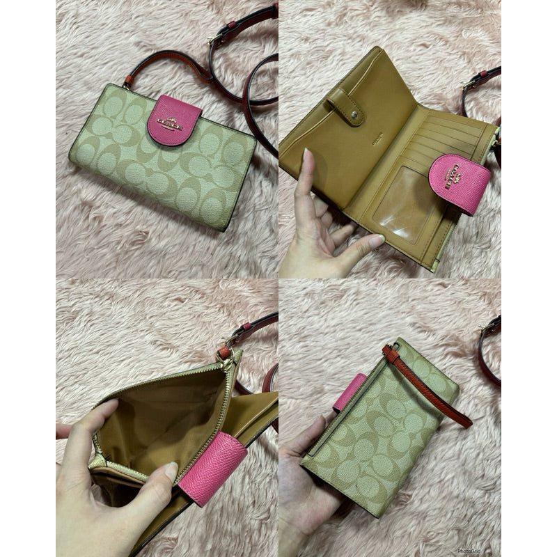 ORIG & IMPORTED CCH Phone Tech Long Wallet Brown Black