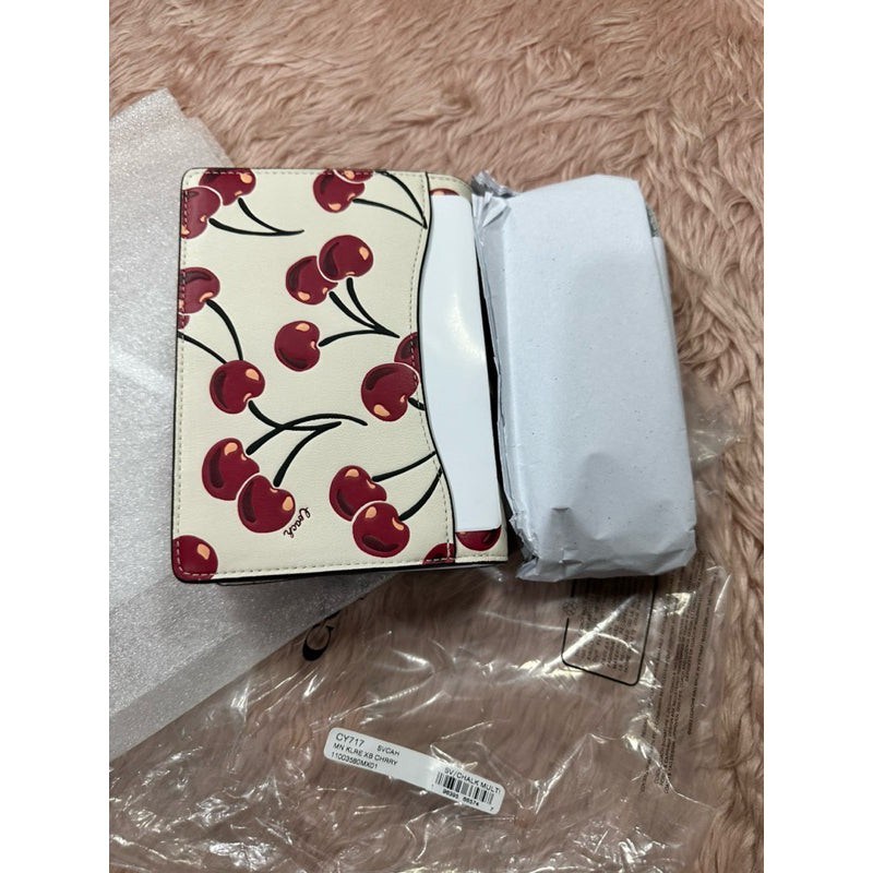 ORIG & IMPORTED CCH Mini Klare Crossbody White Bag With Cherry Print