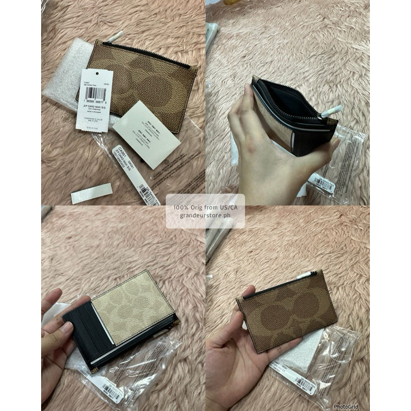 ORIG & IMPORTED CCH Men Zip Card Holder Slim Wallet