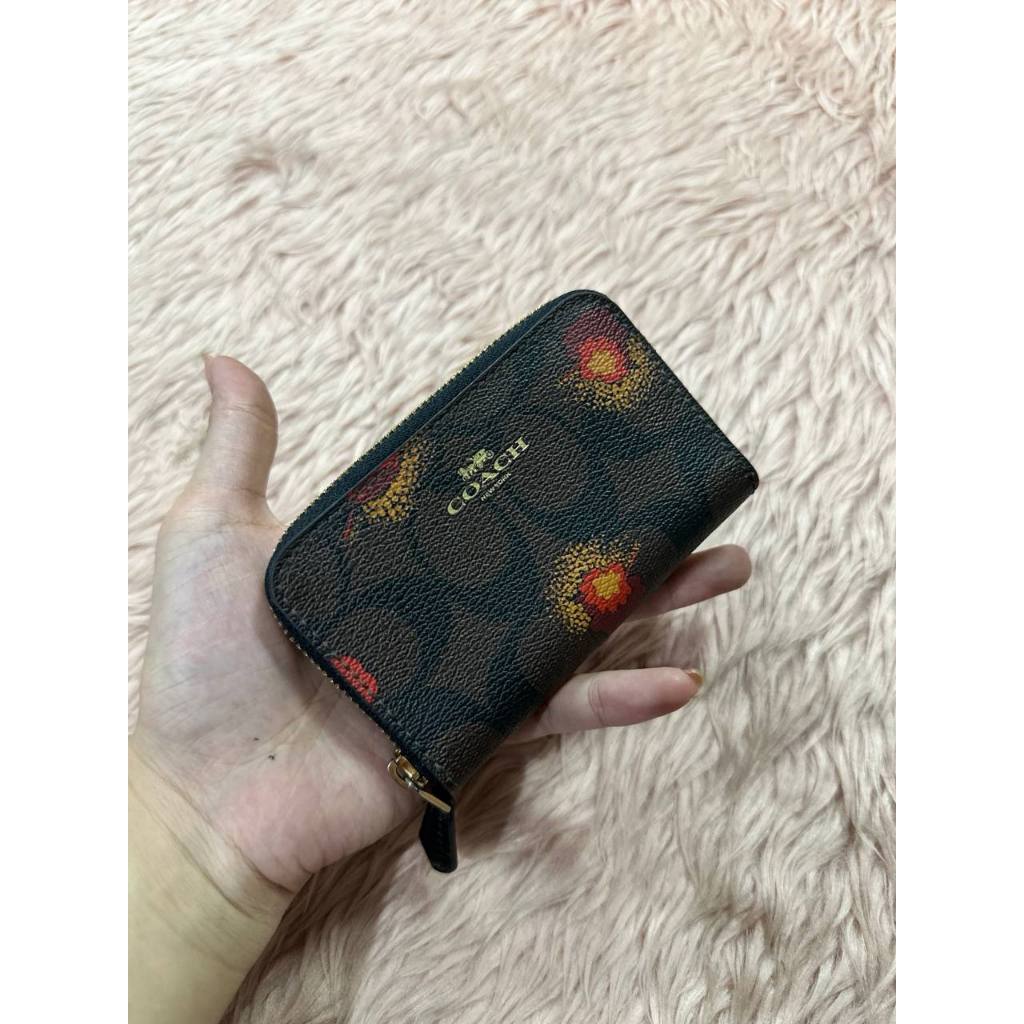 ORIG & IMPORTED Preloved CCH Zip Around Coin Case Small Wallet Floral