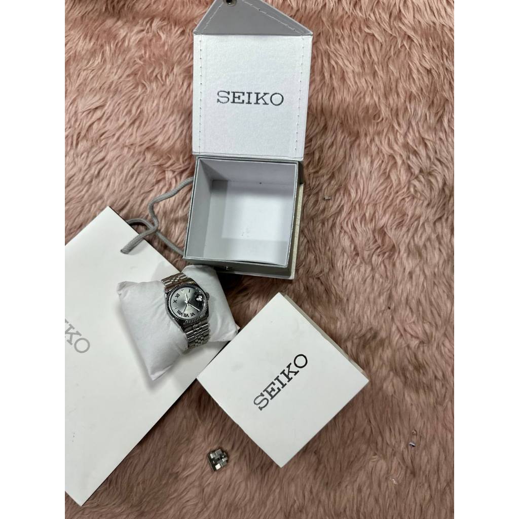 ORIG & IMPORTED Preloved Seiko Datejust Mod Sunburst Grey Watch