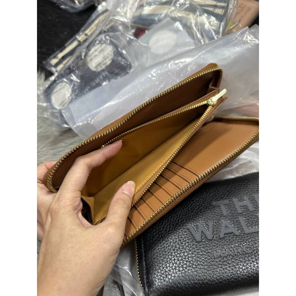 ORIG & IMPORTED MJ The Leather Continental Long Wallet Black Brown
